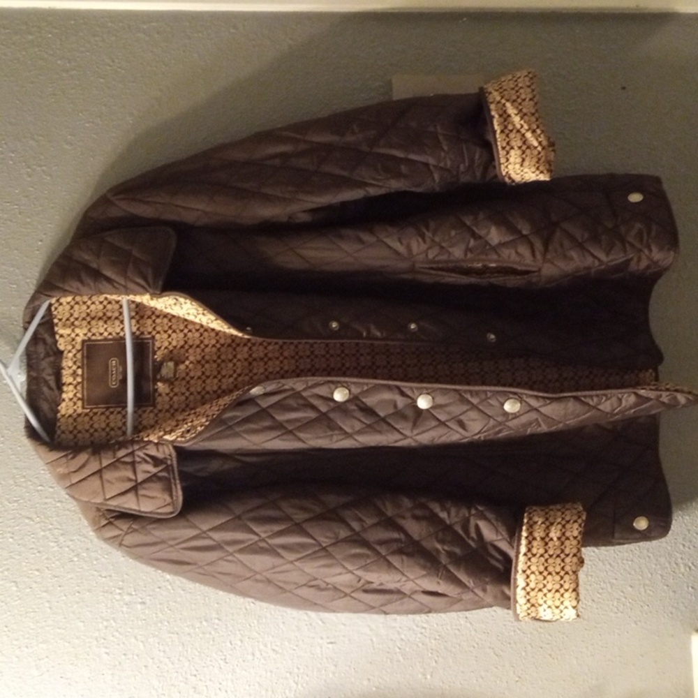 💯 authentic coach womans peacoat